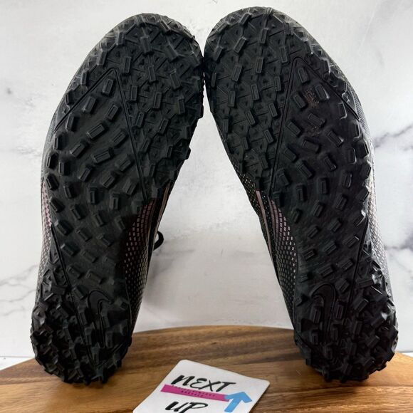 Men’s sz 9.5-Nike Mercurial Superfly VII 7 Academy Turf Soccer Shoes Black Blue - Picture 6 of 9